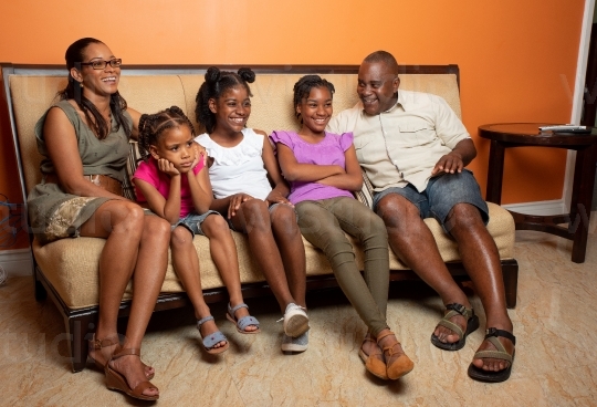 Family in Living Room