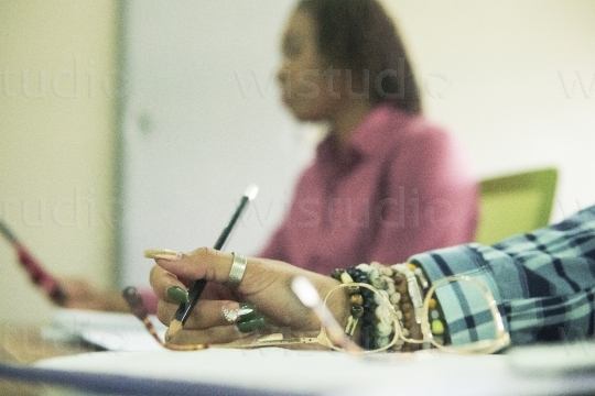 Female Student in Class