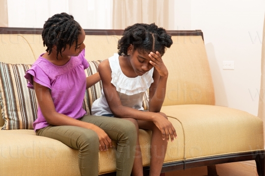 Girl Comforting her Sister II