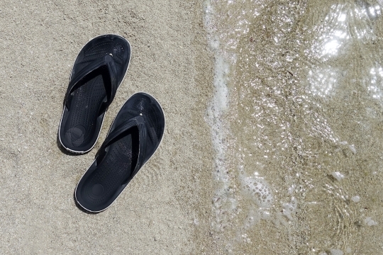 Slippers at Beach