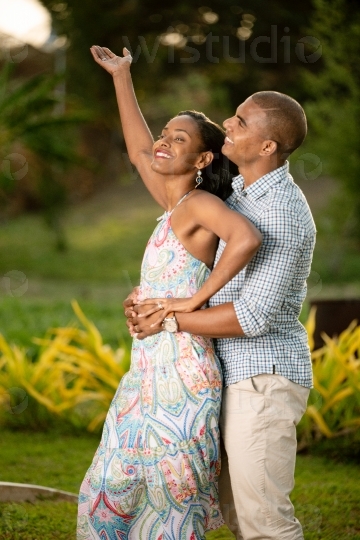 Young Couple Out in the Evening